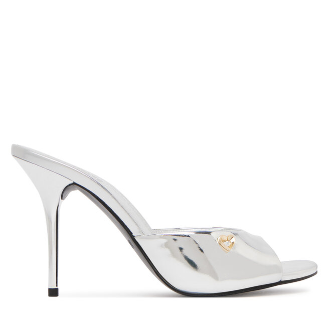 Klapki LOVE MOSCHINO JA28209G0OJE090B Srebrny -