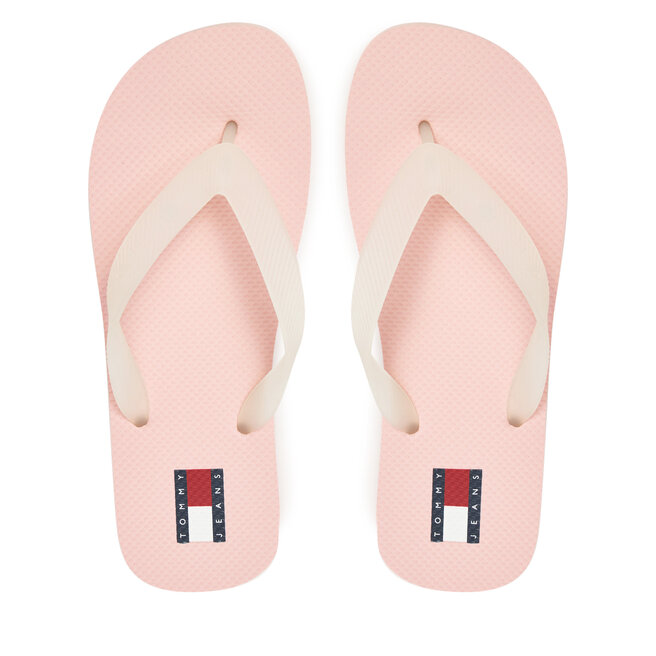 Japonki Tommy Jeans Tjw Logo Flip Flop EN0EN02447 Różowy -