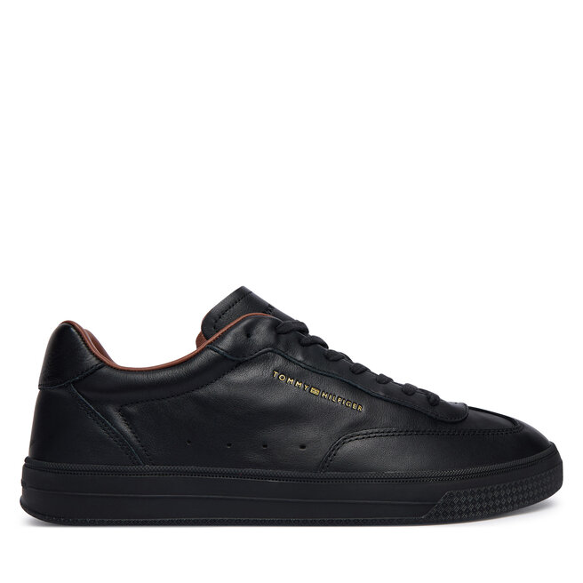 Sneakersy Tommy Hilfiger Th Lo Lux Lth Sneaker FM0FM05996 Czarny - męskie