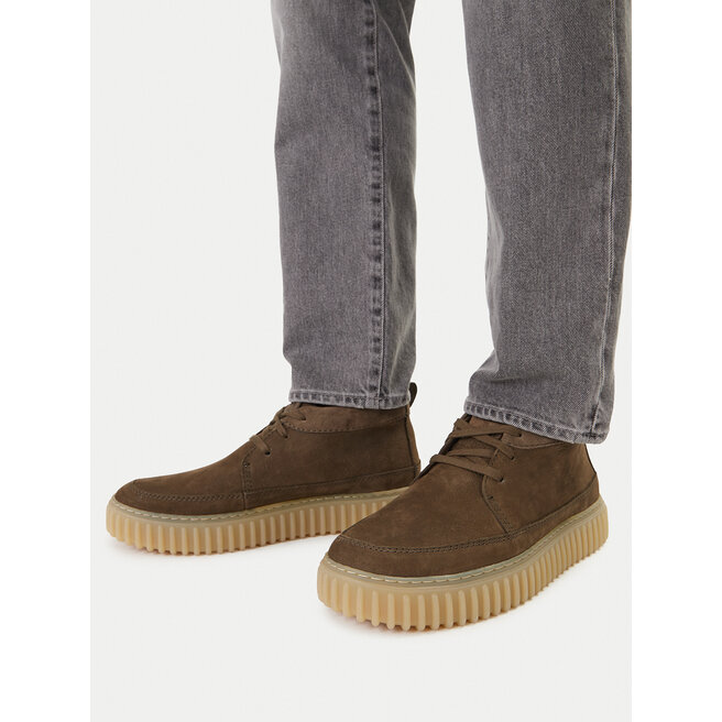 Trzewiki Clarks Torhill LaceHi 26183474 Khaki - męskie