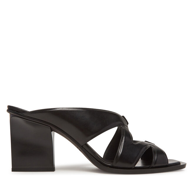 Klapki Max Mara Doublewedge 2514521112600 Czarny -