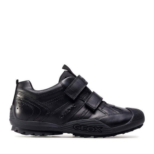 Sneakersy Geox J Savage A J0424A 00043 C9999 D Czarny - chłopięce