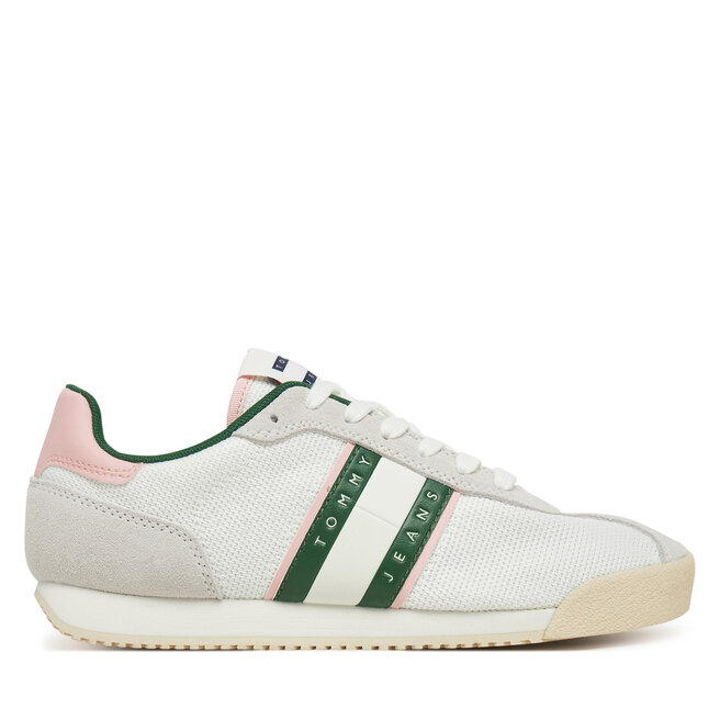 Sneakersy Tommy Jeans Tjw Low Profile Runner EN0EN02742 Biały - kobiece