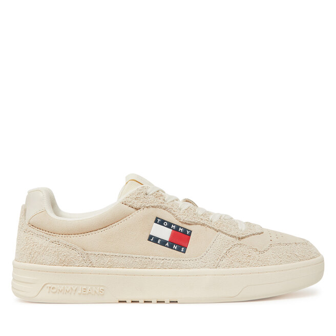 Sneakersy Tommy Jeans Tjm Cupsole Suede EM0EM01568 Écru - męskie