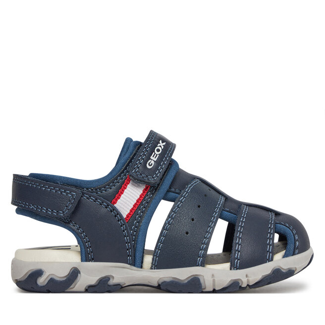 Sandały Geox B Sandal Flaffee Boy B4559B 08515 C4002 M Granatowy - chłopięce