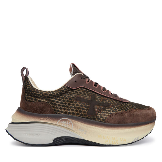 Sneakersy Premiata Hill Var 8547 Brązowy ciemny - kobiece