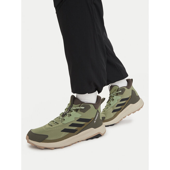 Trekkingi adidas Terrex Anylander Mid Hiking Shoes JR6596 Zielony - męskie