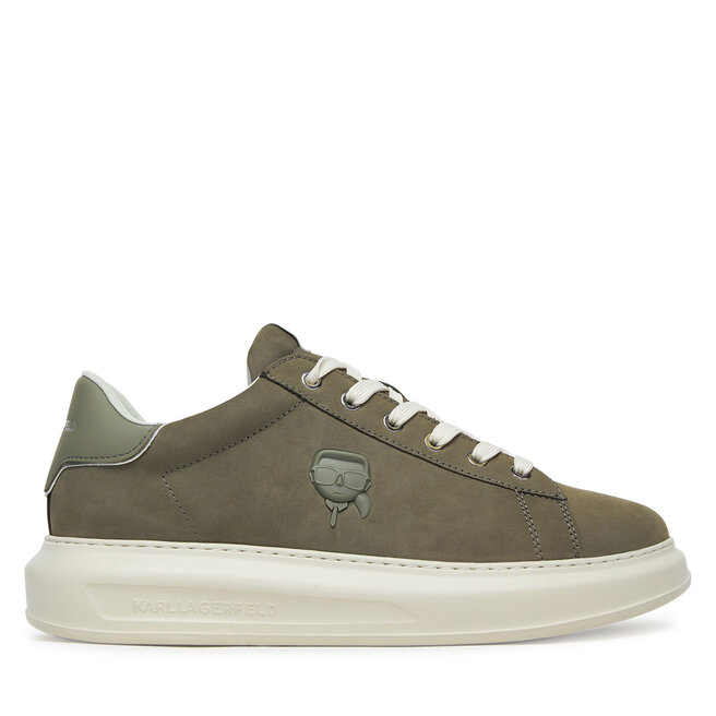 Sneakersy KARL LAGERFELD Kapri KL52572N Khaki - męskie