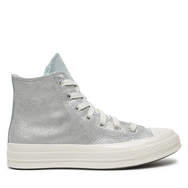 Trampki Converse Chuck 70 Suede Shimmer A08224C Szary - kobiece
