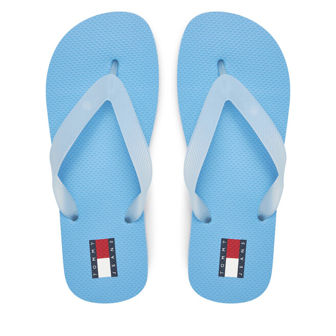Japonki Tommy Jeans Tjw Logo Flip Flop EN0EN02447 Błękitny -