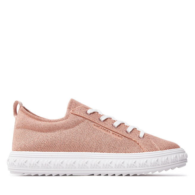 Sneakersy MICHAEL Michael Kors Grove Metallic 43S4GVFS2D Różowy - kobiece