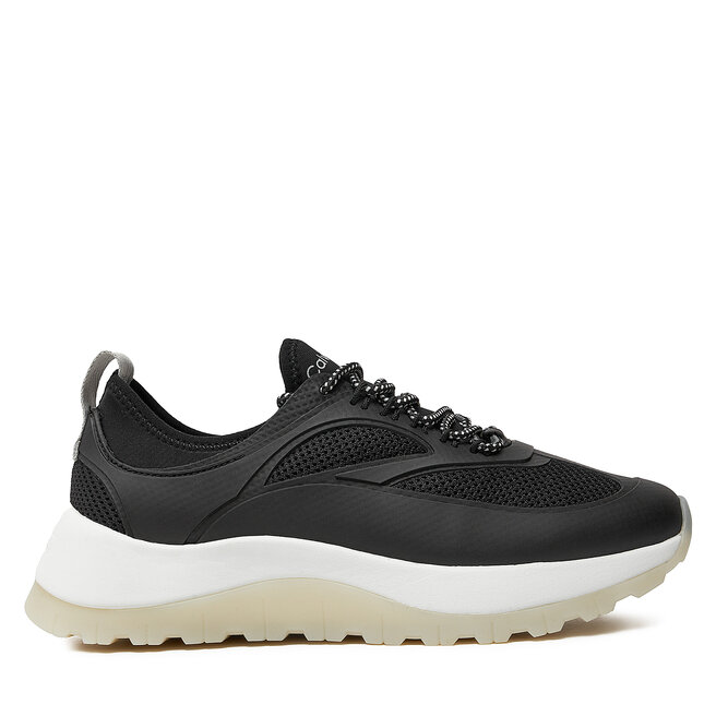 Sneakersy Calvin Klein Runner Lace Up Pearl Mix M HW0HW02079 Czarny - kobiece