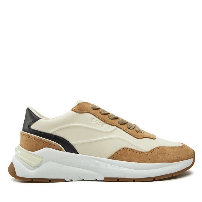 Sneakersy BOSS Skylar 50536403 Beżowy - kobiece