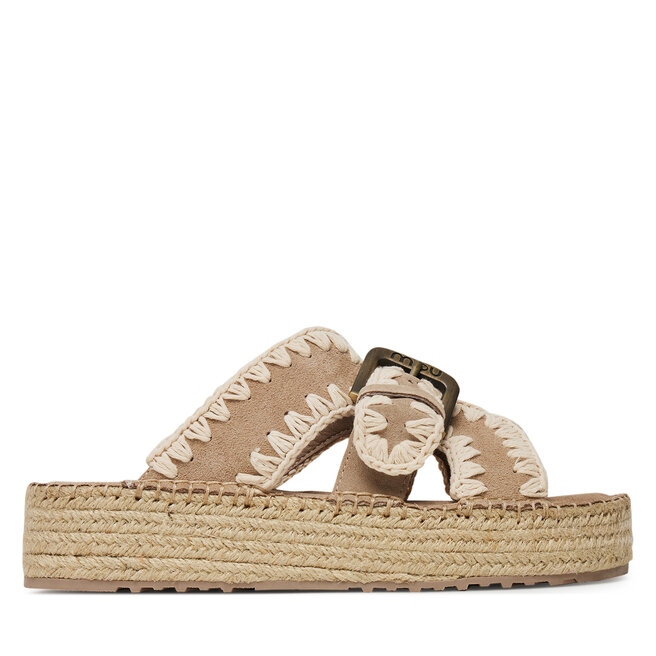 Espadryle Mou Jute sandal MU.SW641003A Różowy - kobiece