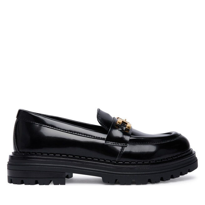 Loafersy Elisabetta Franchi F4A4-E0644-1259 M Czarny - dziewczęce