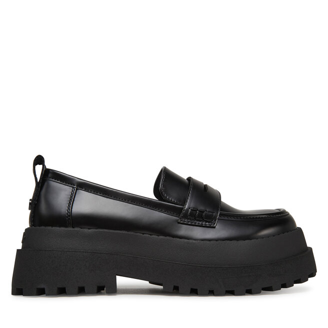 Loafersy Buffalo Pluto Loafer 1624086 Czarny - kobiece