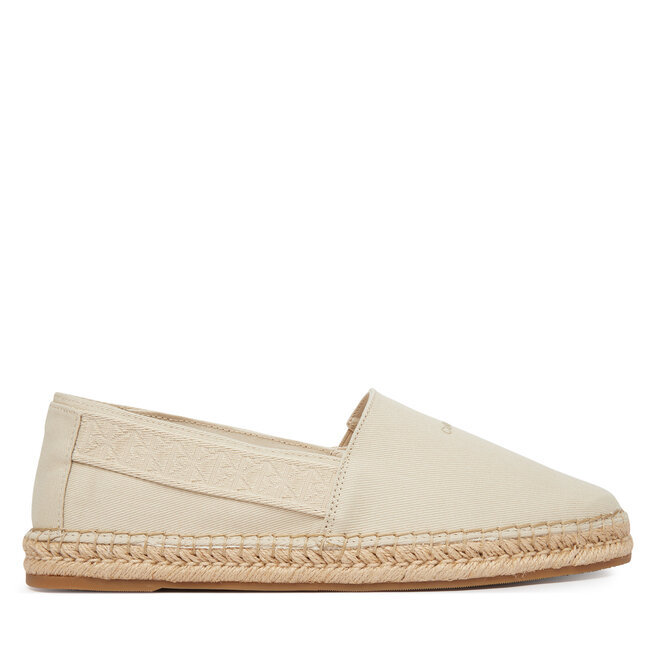 Espadryle Calvin Klein Espadrille Webbing Cv HM0HM02075 Écru - męskie