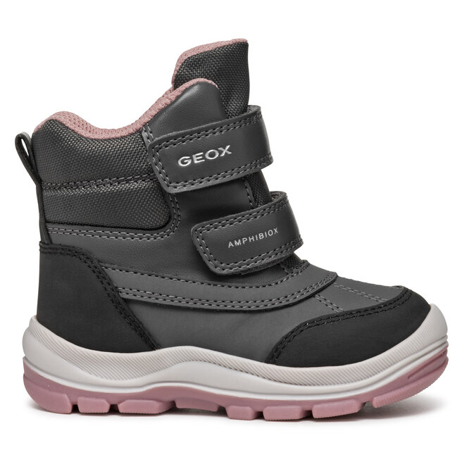 Śniegowce Geox B Flanfil Girl B Abx B463WD 050FU C9A8F M Szary - dziewczęce