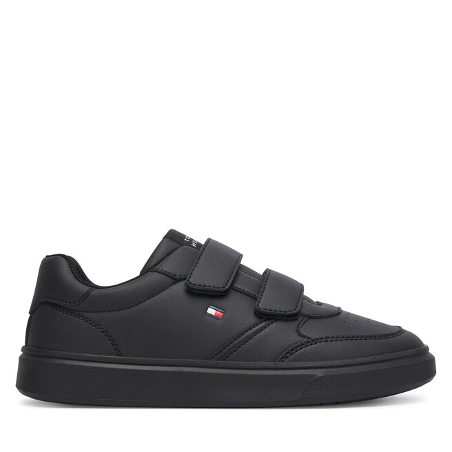 Sneakersy Tommy Hilfiger Low Cut Velcro Sneaker T3X9-35240-1355 S Czarny - chłopięce