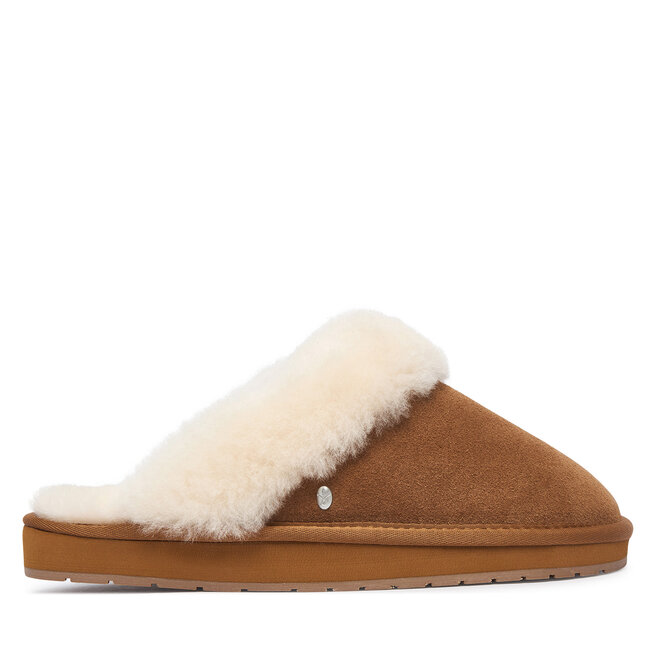 Kapcie EMU Australia Megan Comfort W13257 Brązowy - kobiece