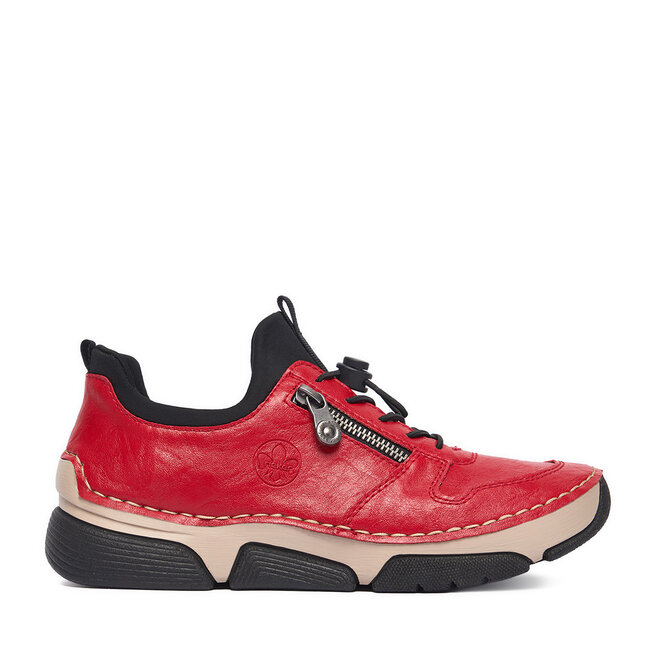 Sneakersy Rieker CEO-45951-33 Czerwony - kobiece