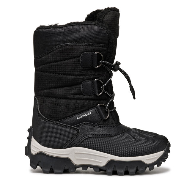 Śniegowce Geox J Himalaya Boy B Abx J46FRA 0FU50 C9999 D Czarny - chłopięce
