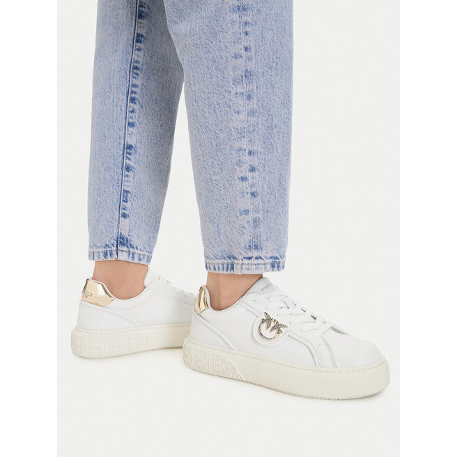 Sneakersy PINKO Yoko 06 SS0041P087 Biały - kobiece