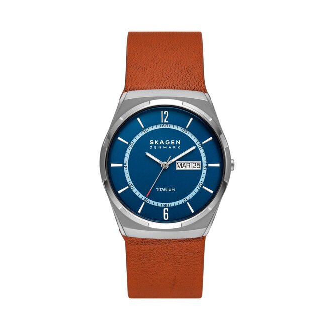 Zegarek Skagen Melbye Titanium SKW6906 Brązowy -
