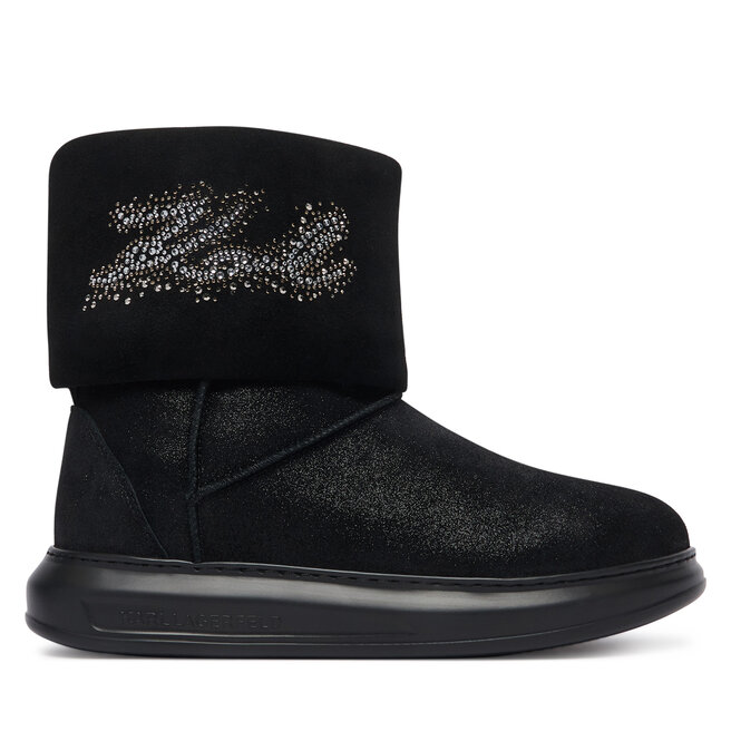 Śniegowce KARL LAGERFELD Kapri Kosi KL44557S Czarny - kobiece