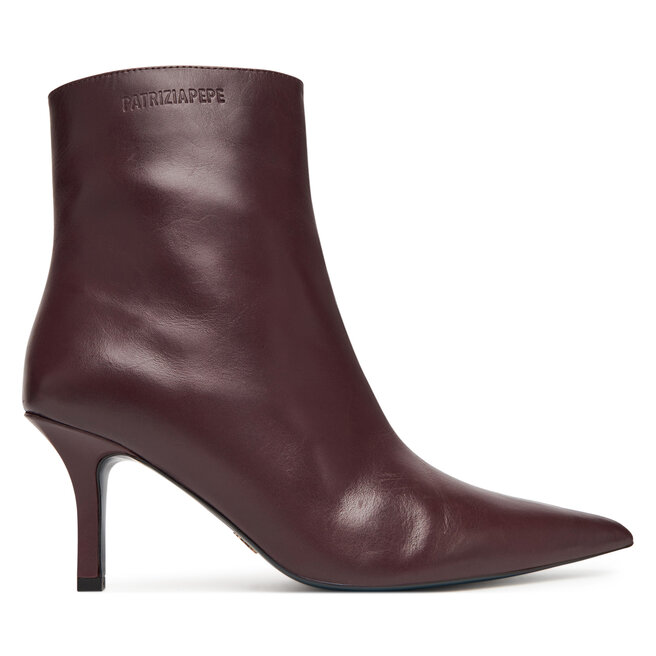 Botki Patrizia Pepe 8Y0130 L166 Bordowy - kobiece
