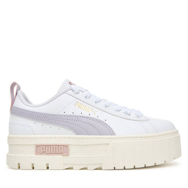 Sneakersy Puma Mayze Lth Jr 384527 33 Biały - dziewczęce