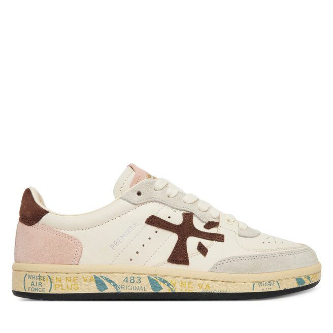 Sneakersy Premiata Bsktclad Bskt Clayd Var 8284 Écru - kobiece