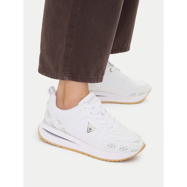 Sneakersy Guess FLTEVR ELE12 Biały - kobiece