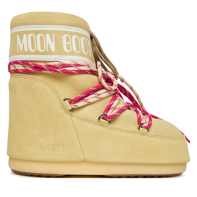 Śniegowce Moon Boot Mb Icon Low Suede Laces 80D1409670 Żółty -