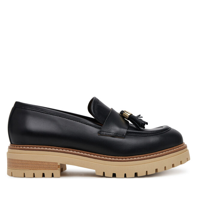 Loafersy Pollini SA10144G1MTC0000 Czarny - kobiece