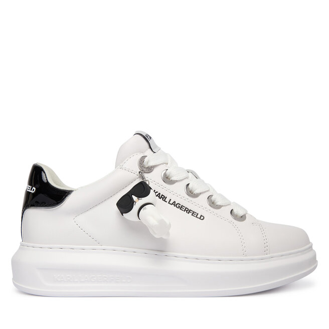Sneakersy KARL LAGERFELD Kapri KL62536C Biały - kobiece