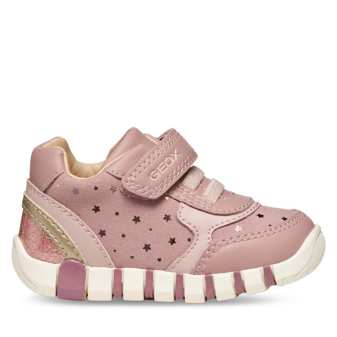 Sneakersy Geox B Iupidoo Girl B5658B 0DHBC C8A2U Różowy - dziewczęce