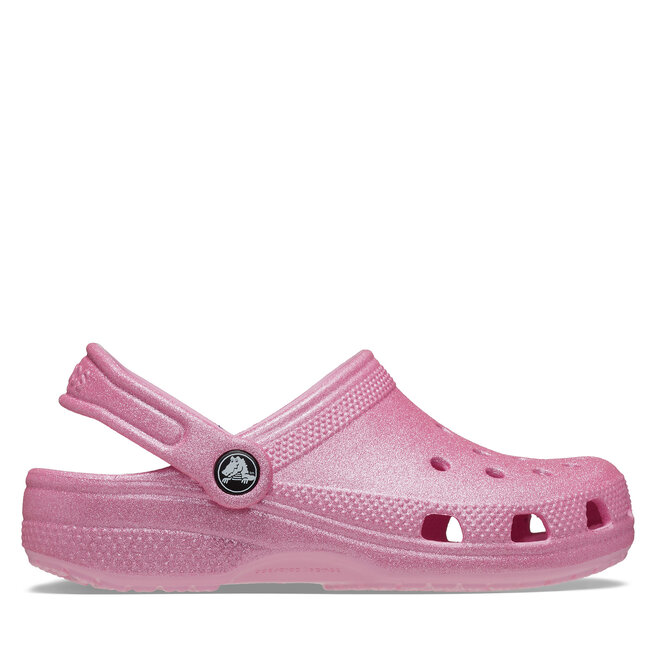 Klapki Crocs Classic Glitter Clog K 206993 Różowy -