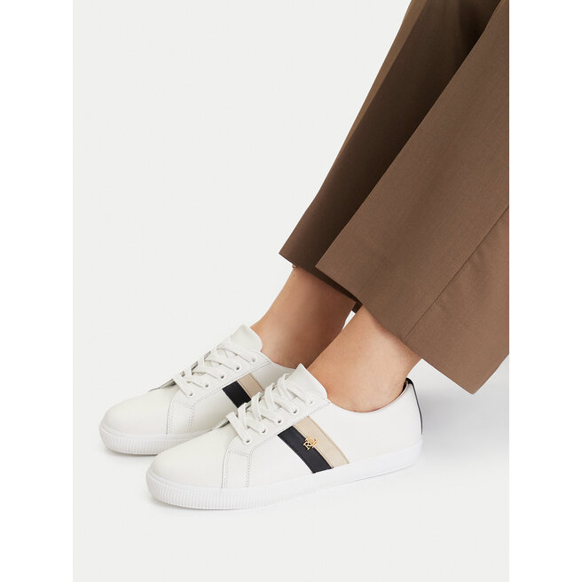 Sneakersy LAUREN RALPH LAUREN Janson II 802979187001 Biały - kobiece