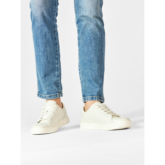Sneakersy Clarks Un Costa Lace 261401647 Biały - męskie