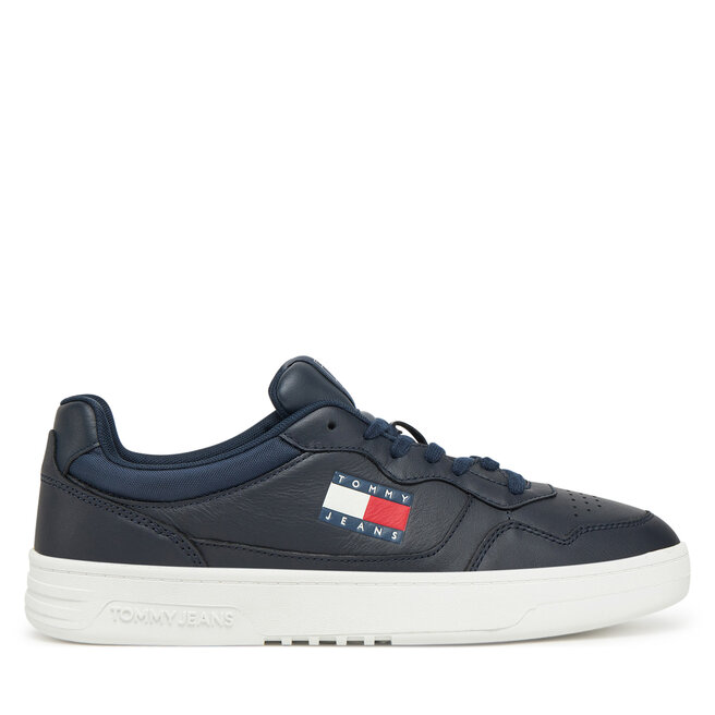 Sneakersy Tommy Jeans (New) Tjm Cupsole Leather Ess EM0EM01443 Granatowy - męskie
