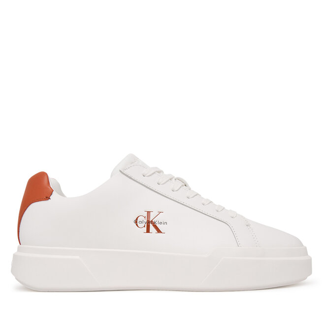 Sneakersy Calvin Klein Chunky Cupsole Laceup Lth YM0YM01344 Biały - męskie
