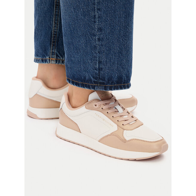 Sneakersy Tommy Hilfiger Th Chic Eva Runner FW0FW09355 Różowy - kobiece
