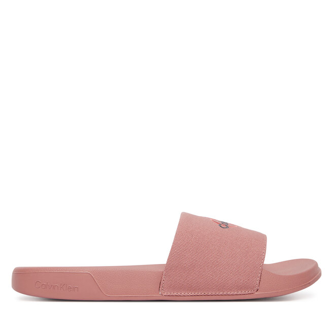 Klapki Calvin Klein Ess Slide Cv HW0HW02958 Różowy -