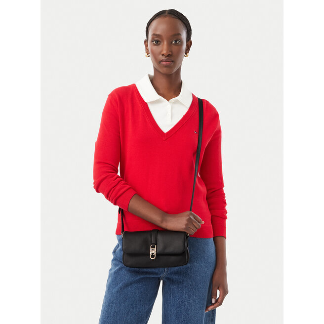 Torebka Tommy Hilfiger Th Libre Mini Crossover AW0AW19198 Czarny -