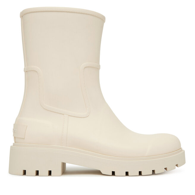 Kalosze Calvin Klein Jeans Mid Rainboot Rubber YW0YW02004 Écru - kobiece