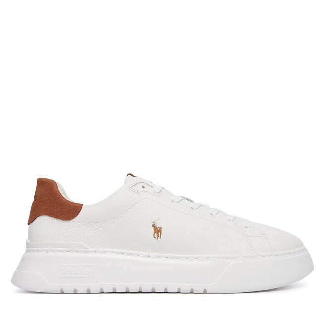 Sneakersy Polo Ralph Lauren RLite Court Tumbled 809P07170001 Biały - męskie