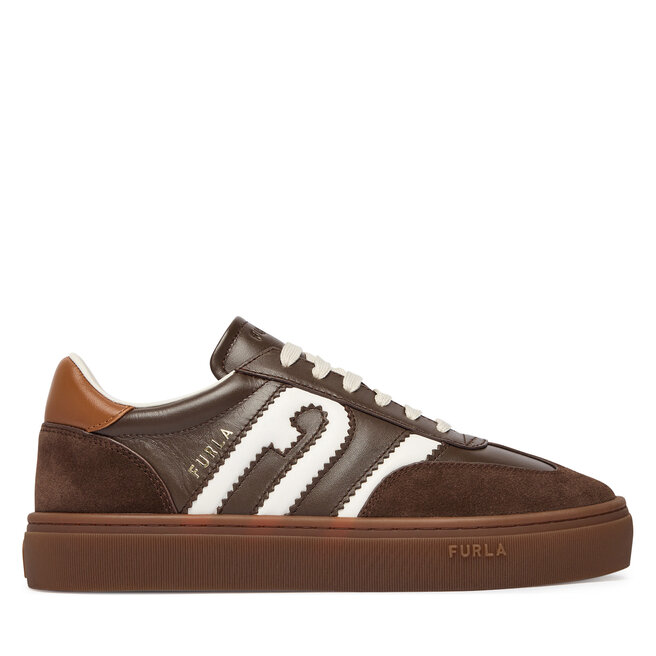 Sneakersy Furla Allegra Lace-Up YM52ALG BX4690 BD 5297S Brązowy ciemny - kobiece