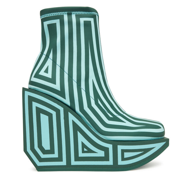 Botki United Nude Wa Bootie Hi 1087993382 Zielony - kobiece
