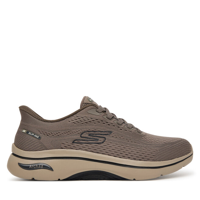 Sneakersy Skechers Go Walk Arch Fit 2.0 - Percy 216812 Brązowy - męskie